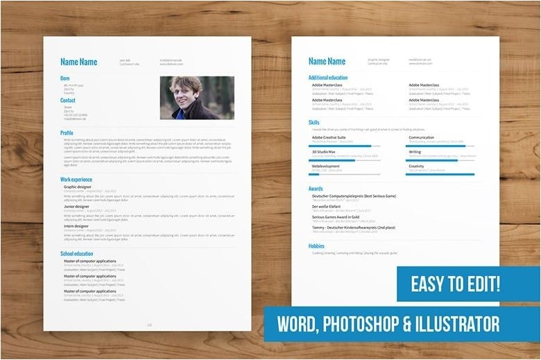 2 Page Resume Templates Free Download 1 2 Page Resume Templates Free Download Two Page Resume Template Best Resume Collection