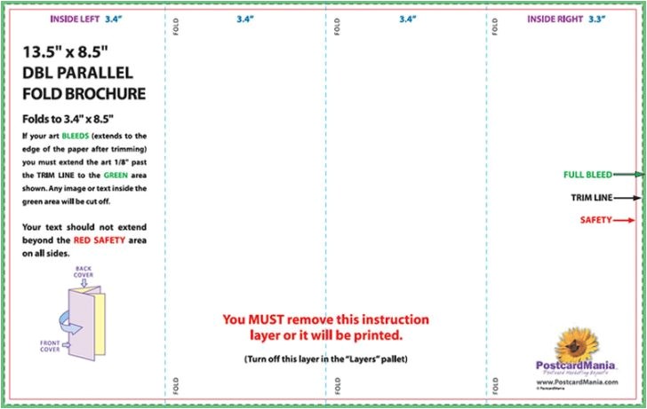 4 fold brochure template word