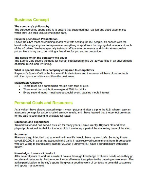 6 Month Business Plan Template Williamson ga us