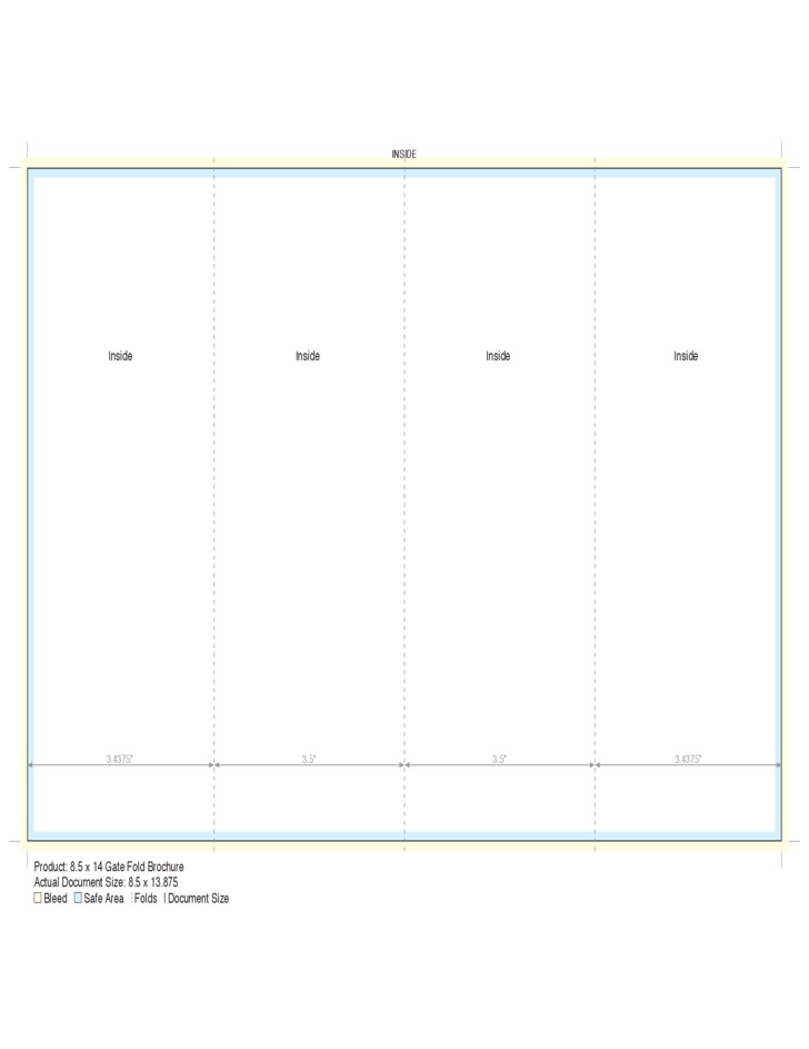 8.5 X 14 Brochure Template 1 8.5 X 14 Brochure Template 8 5 X 14 Gate Fold Brochure Template Free Download