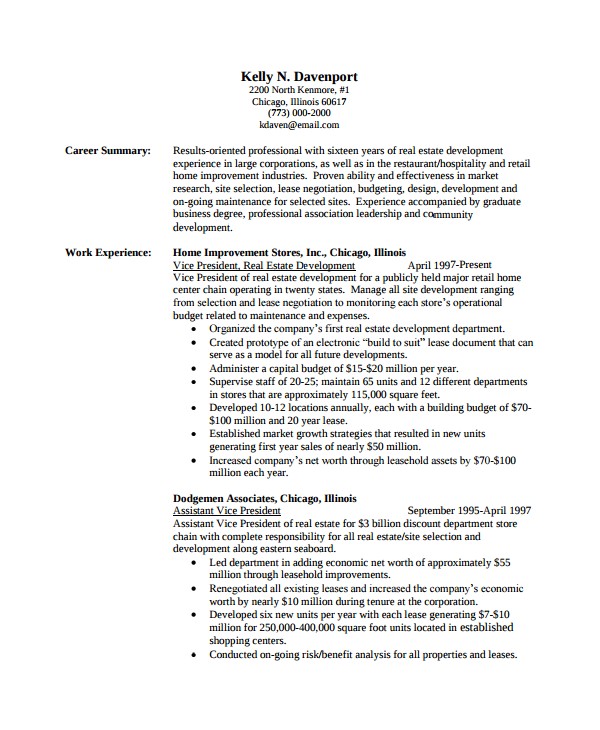 academic resume