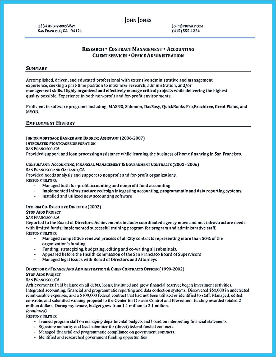 professional administrative resume sample to make you get the job respond