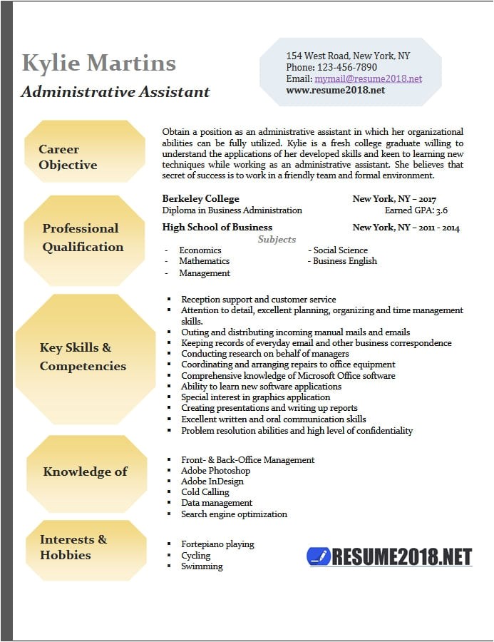 Administrative assistant Resume Templates 2018 Administrative assistant Resume Examples 2018 Resume 2018