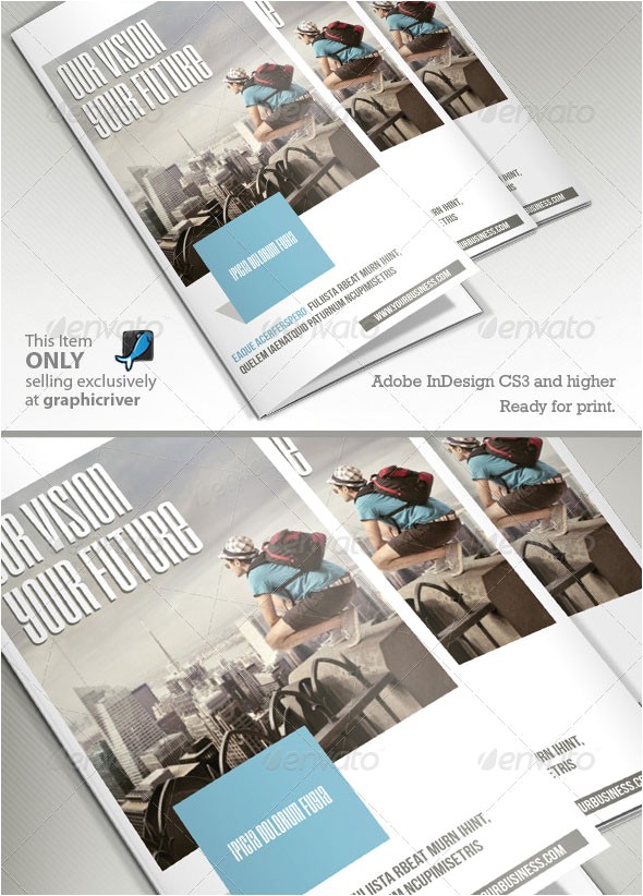 adobe indesign tri fold brochure template