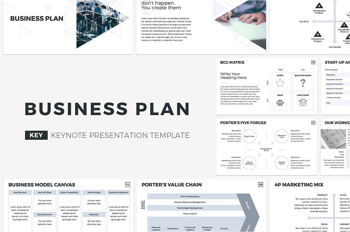 business plan keynote template