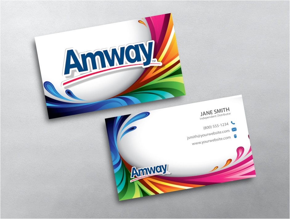 amway business card 18