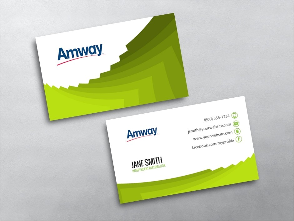 amway business cards