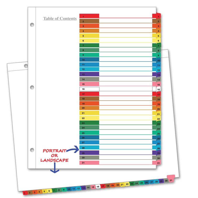 avery 25 tab table of contents template avery table of contents template 15 tab ready 1 dividers ave tabs 6 pack assorted colours latest illustration therefore 2