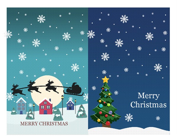 christmas notecards christmas spirit design 2 per page for avery 3268 tm03512349