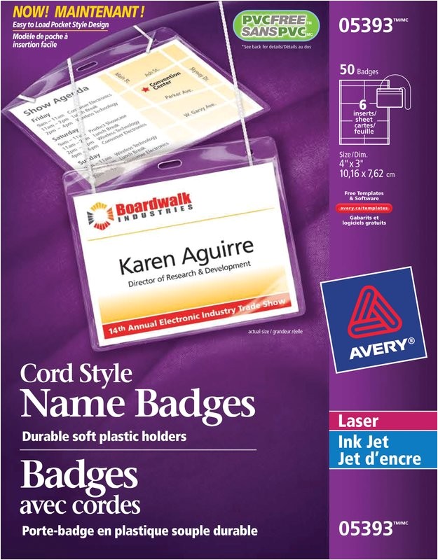 avery 3x4 name badge template