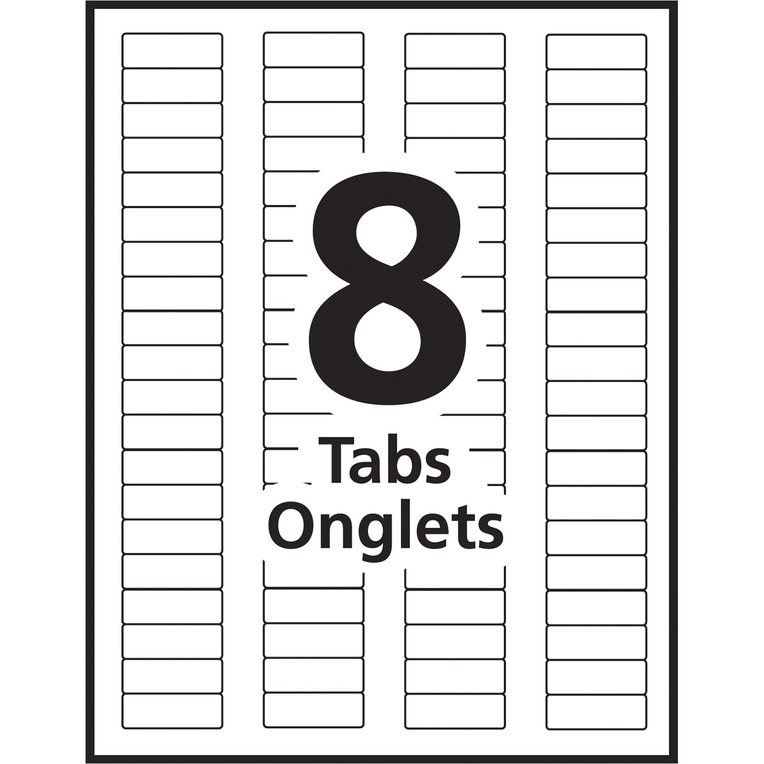 Staples 8 Tab Template Download Avery Index Maker 174 Double Column 