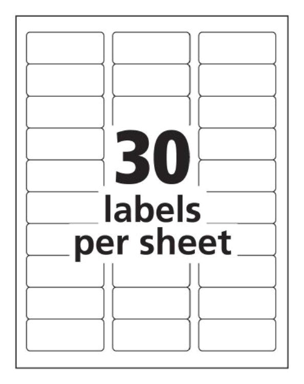 Avery Address Label Template 30 Per Sheet Avery Templates 5160 Antiquebertyl