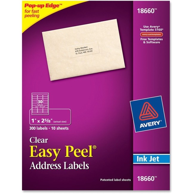 avery 18660 mailing label 2674332 prd1