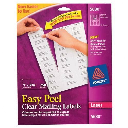 easy peel mailing label ave5630 2171662 prd1