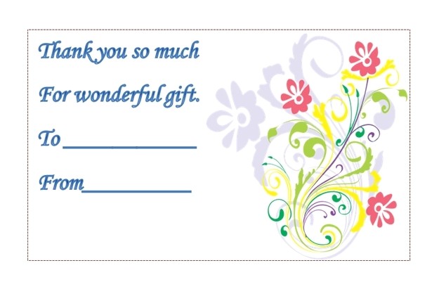 avery thank you card template