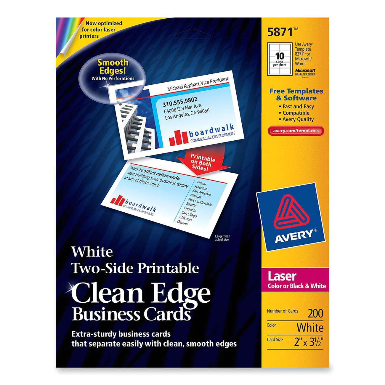 clean edge laser business card ave5871 2172411 prd1