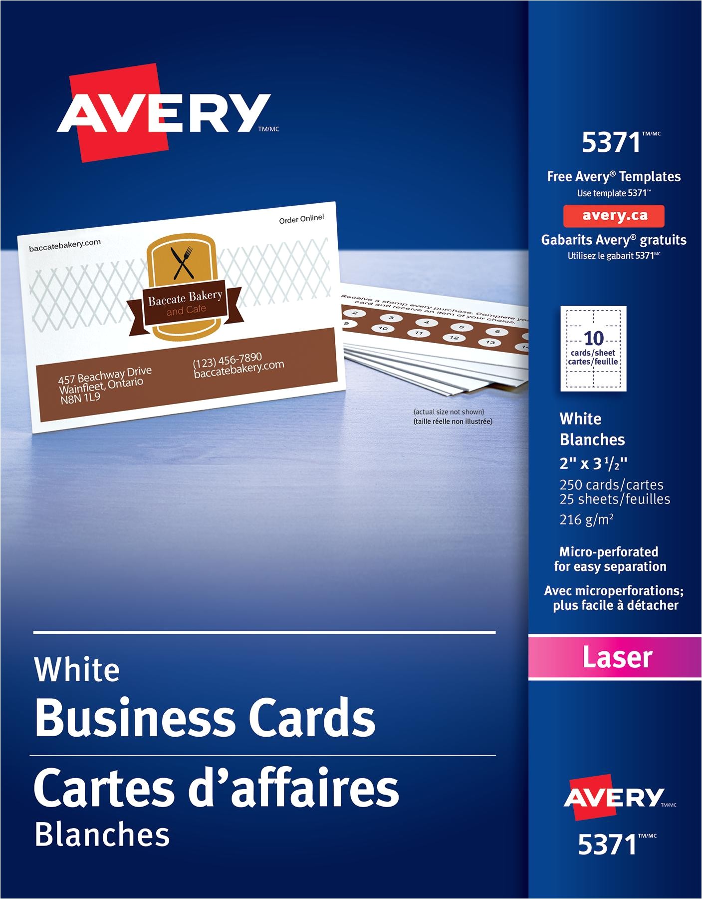 avery 5371 business card template