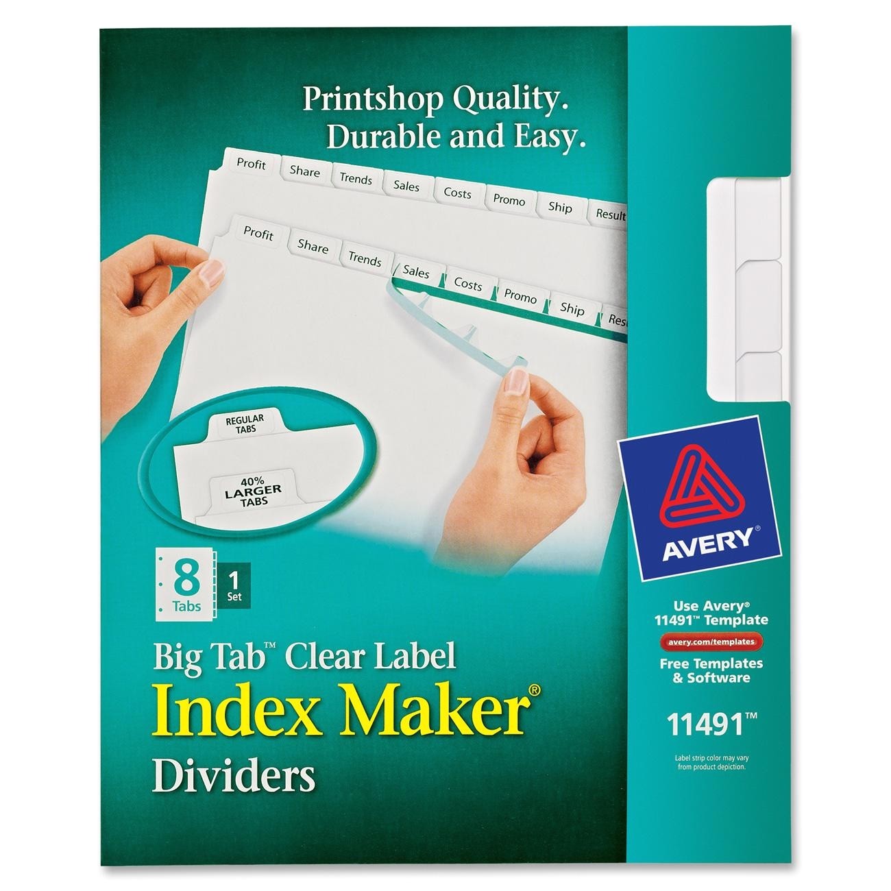 Avery Clear Labels Template Printer