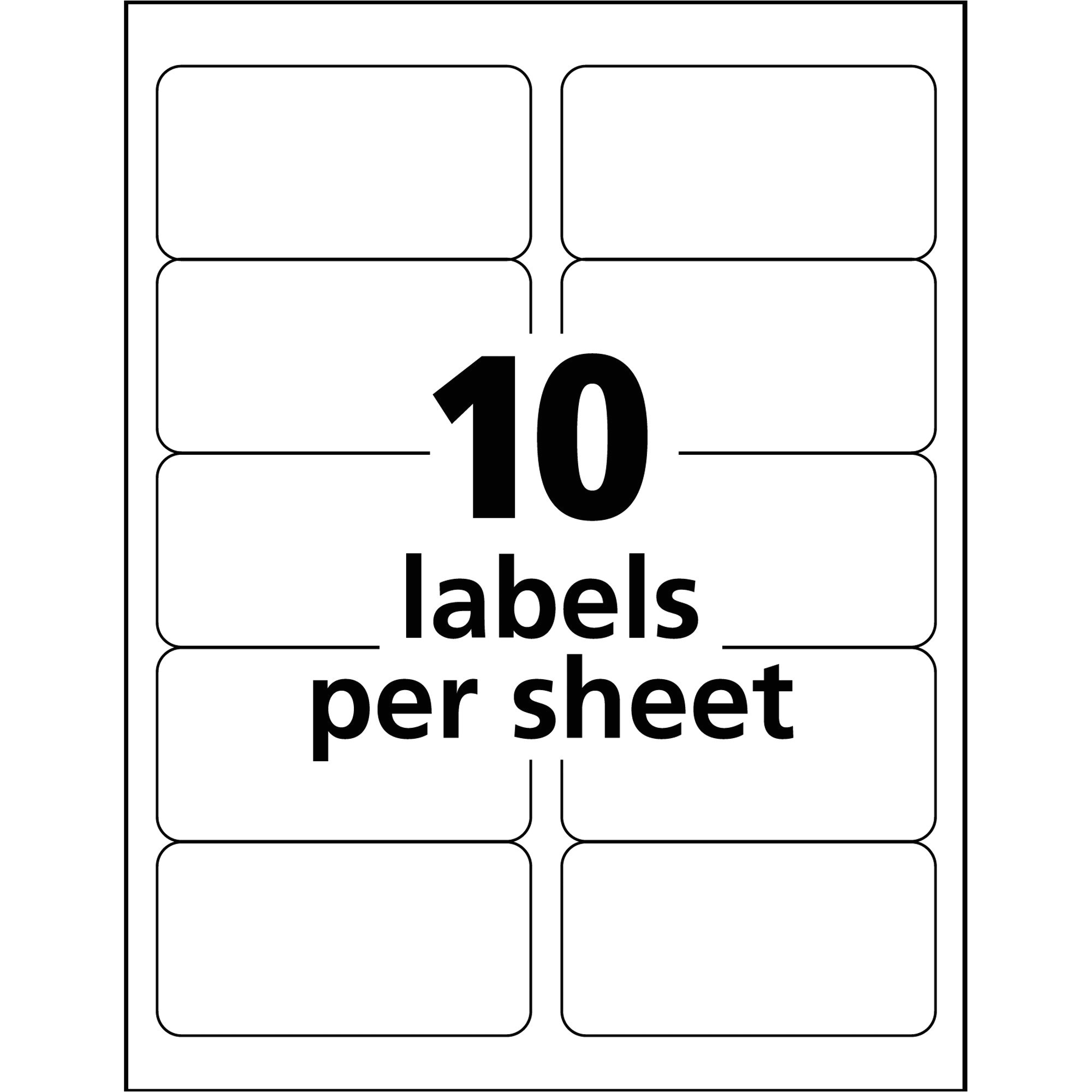 avery templates 10 per sheet