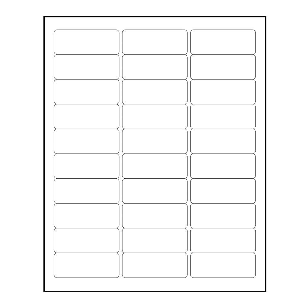 Avery Labels 5160 Template Blank 3000 Blank 1 Quot X 2 5 8 Quot Return Address Labels Inkjet