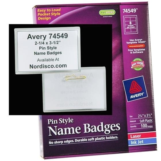 avery name badge template