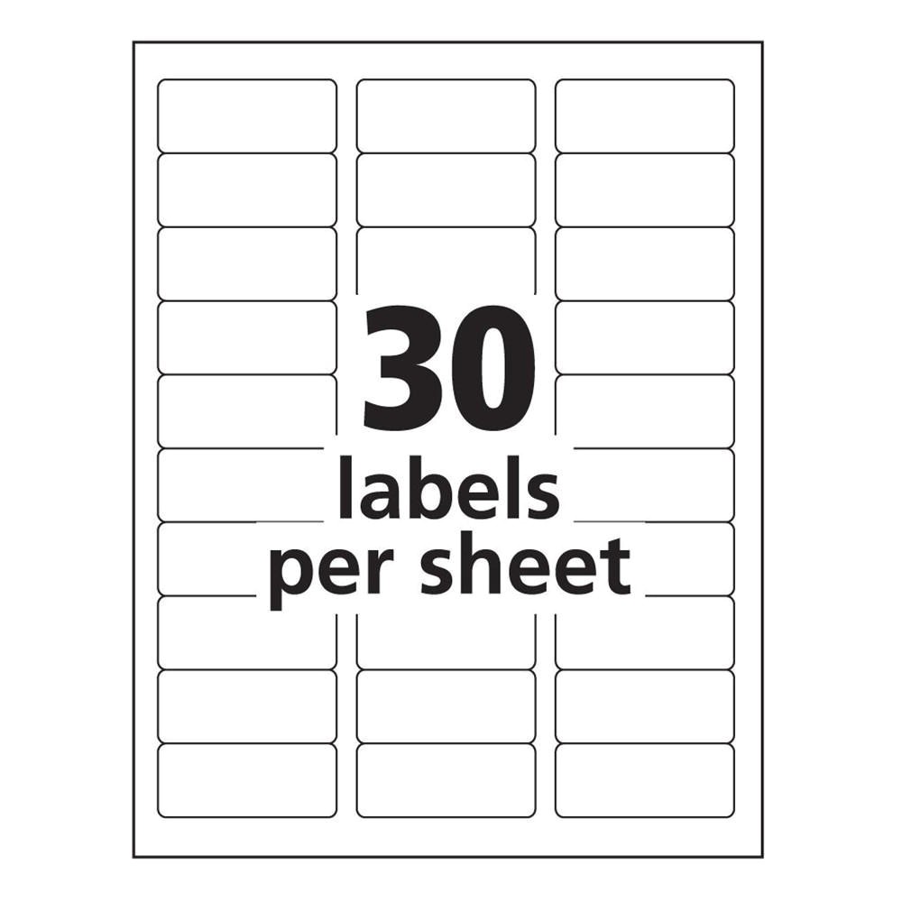avery 8160 label template word