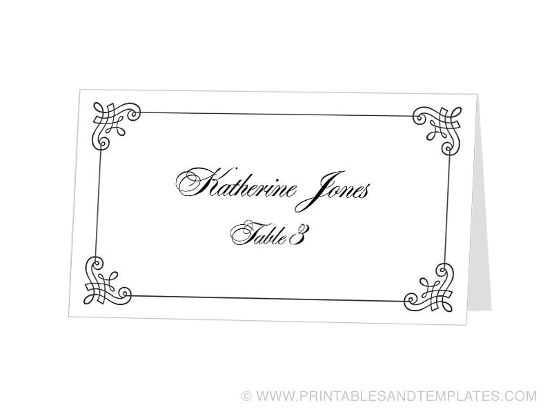 tent card template