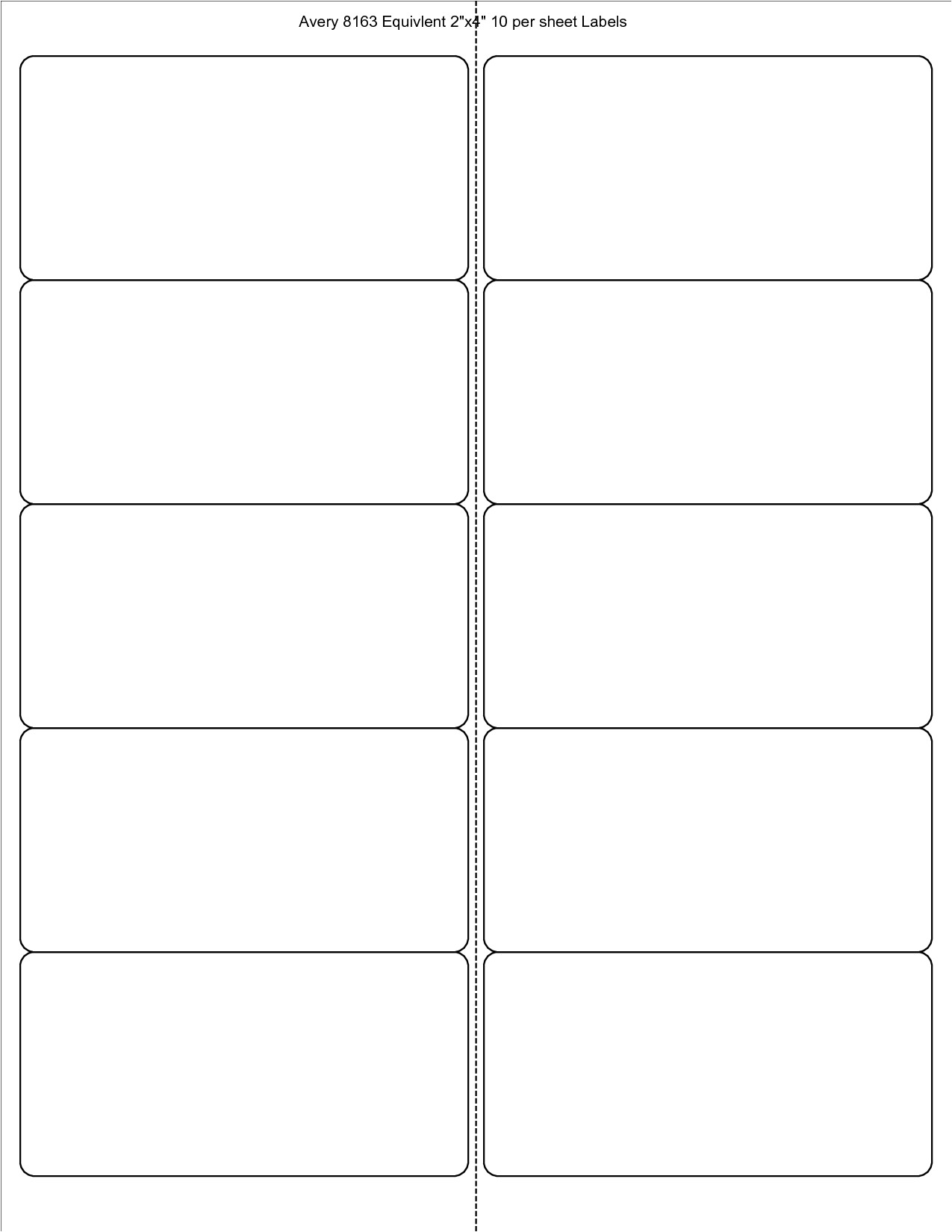 Avery Product Label Templates Avery Labels 8163 Template