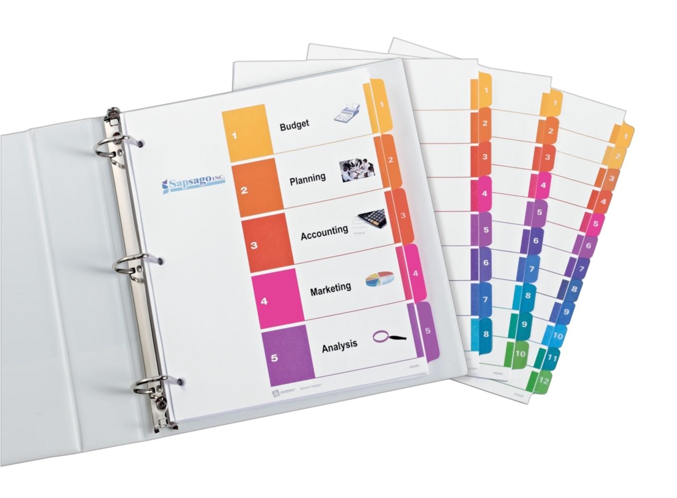Avery Ready Index Template 10 Tab 7 Best Images Of Word Printable Tab Index Page Blank