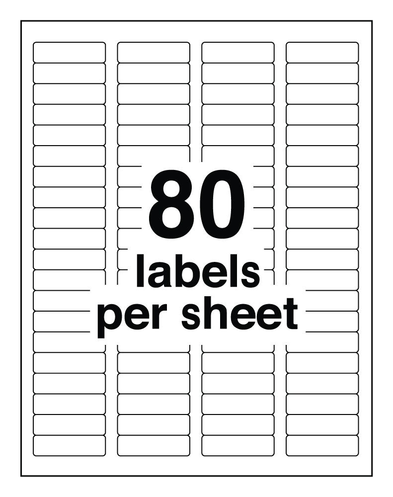 Avery Return Address Labels 80 Per Sheet Template 80 Labels Per Sheet Template Aiyin Template source