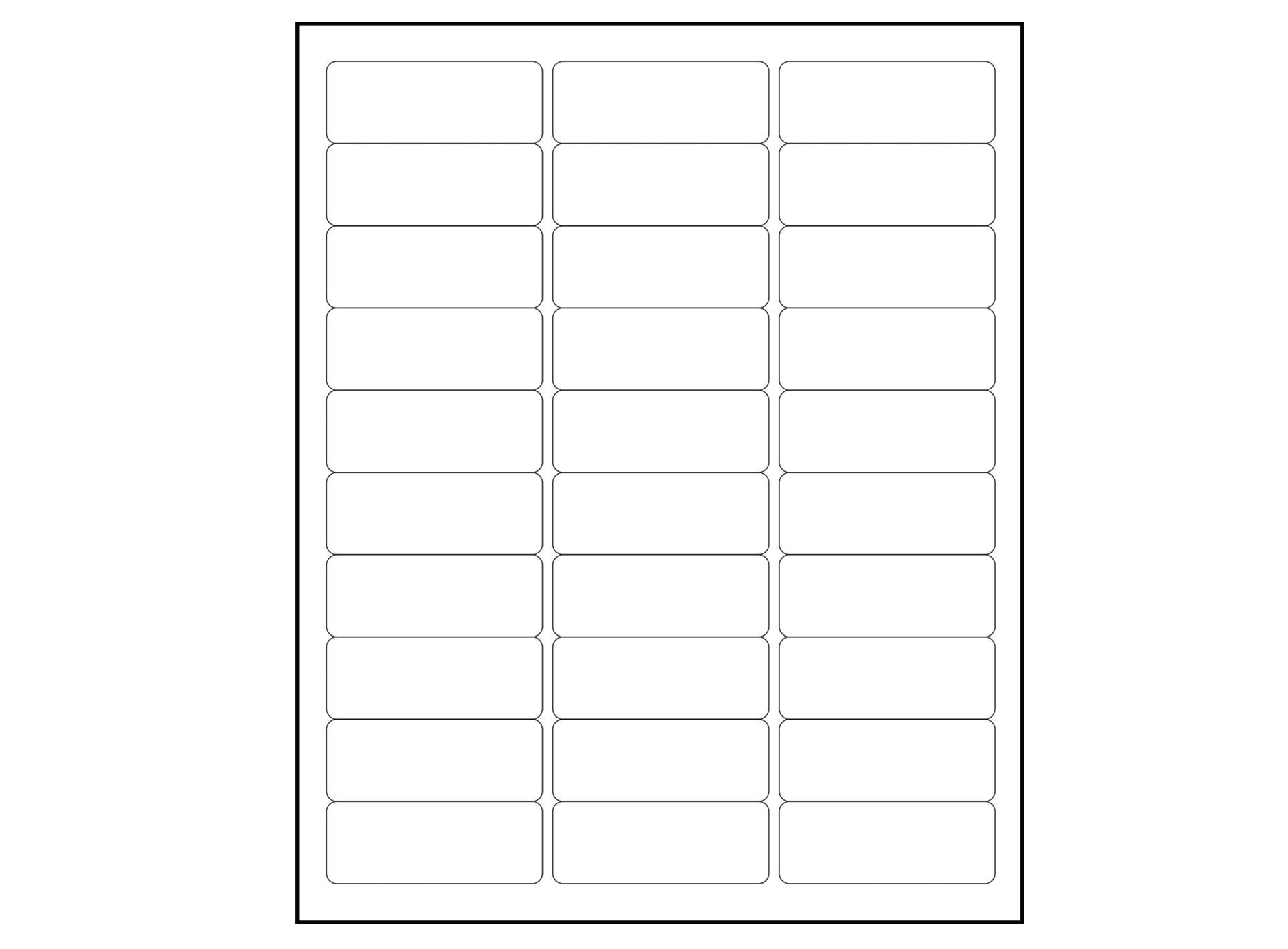 2 Inch Label Template 2 Inch Label Template