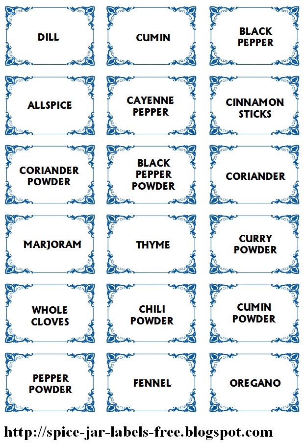 post free printable spice label templates 402965