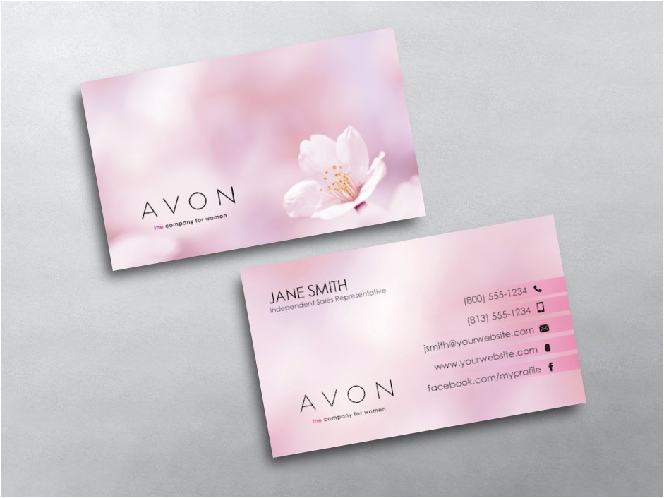 avon business cards