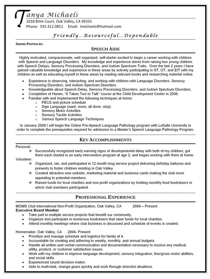 Back to Work Mom Resume Samples 1 Back to Work Mom Resume Samples Sample Returning to Work Resume Pg 1 Of 2 Gif by Mominsv