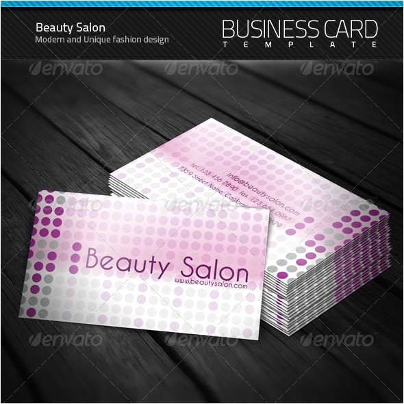 salon business card