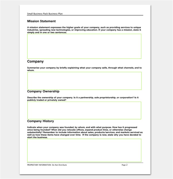 business outline template