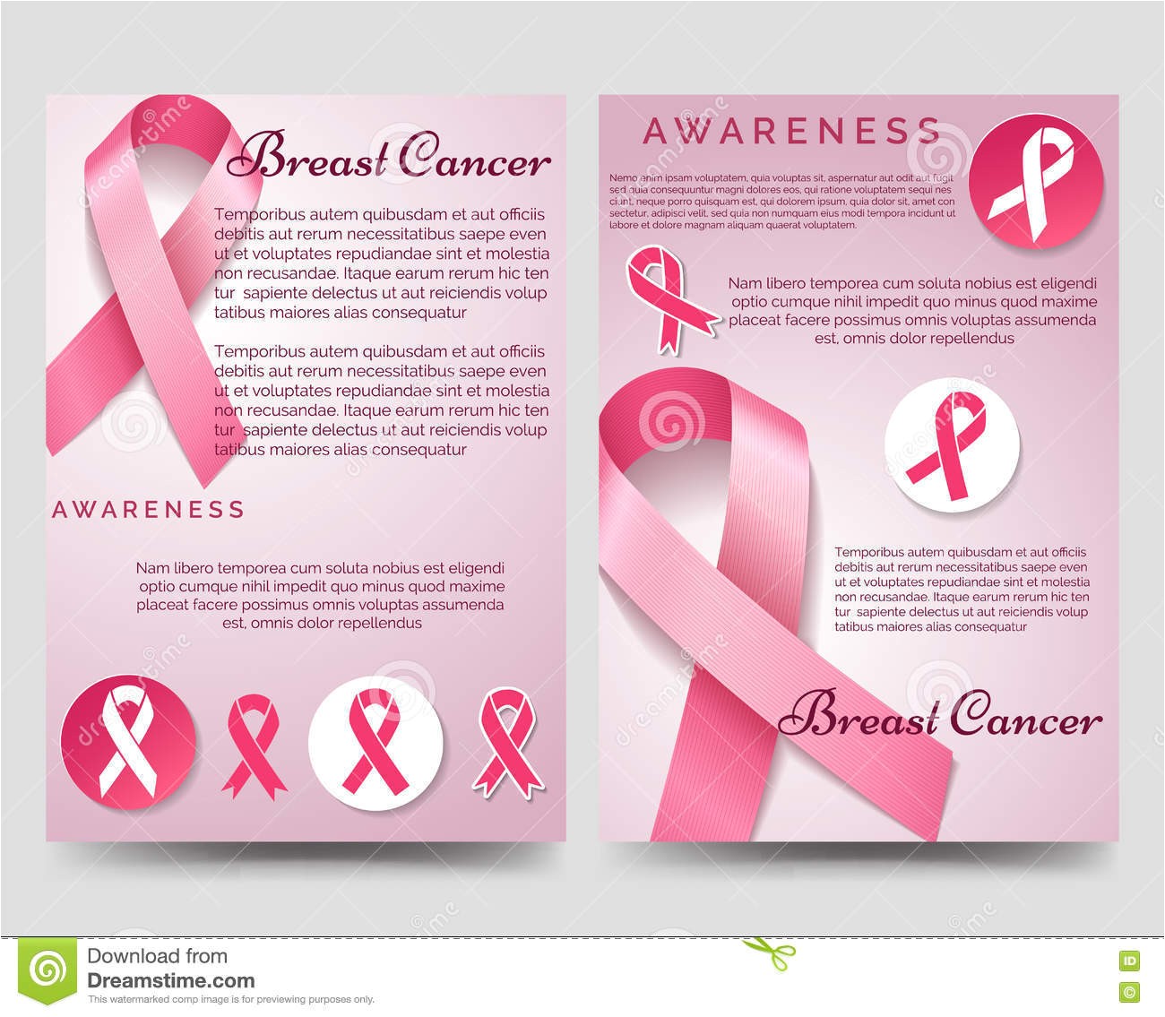 breast cancer awareness template flyer free