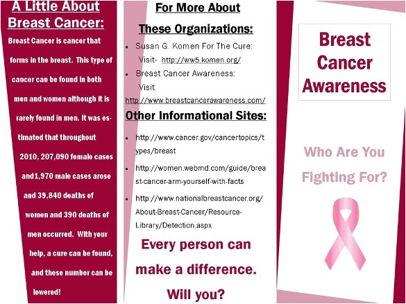 free breast cancer awareness brochures
