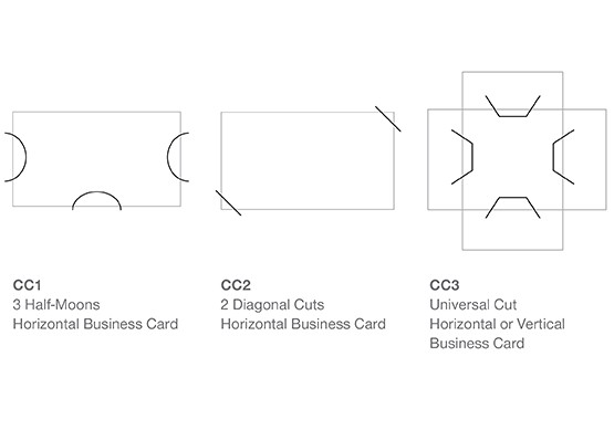 business card cuts