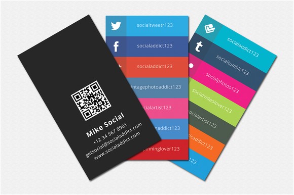 9760 social addict business card template