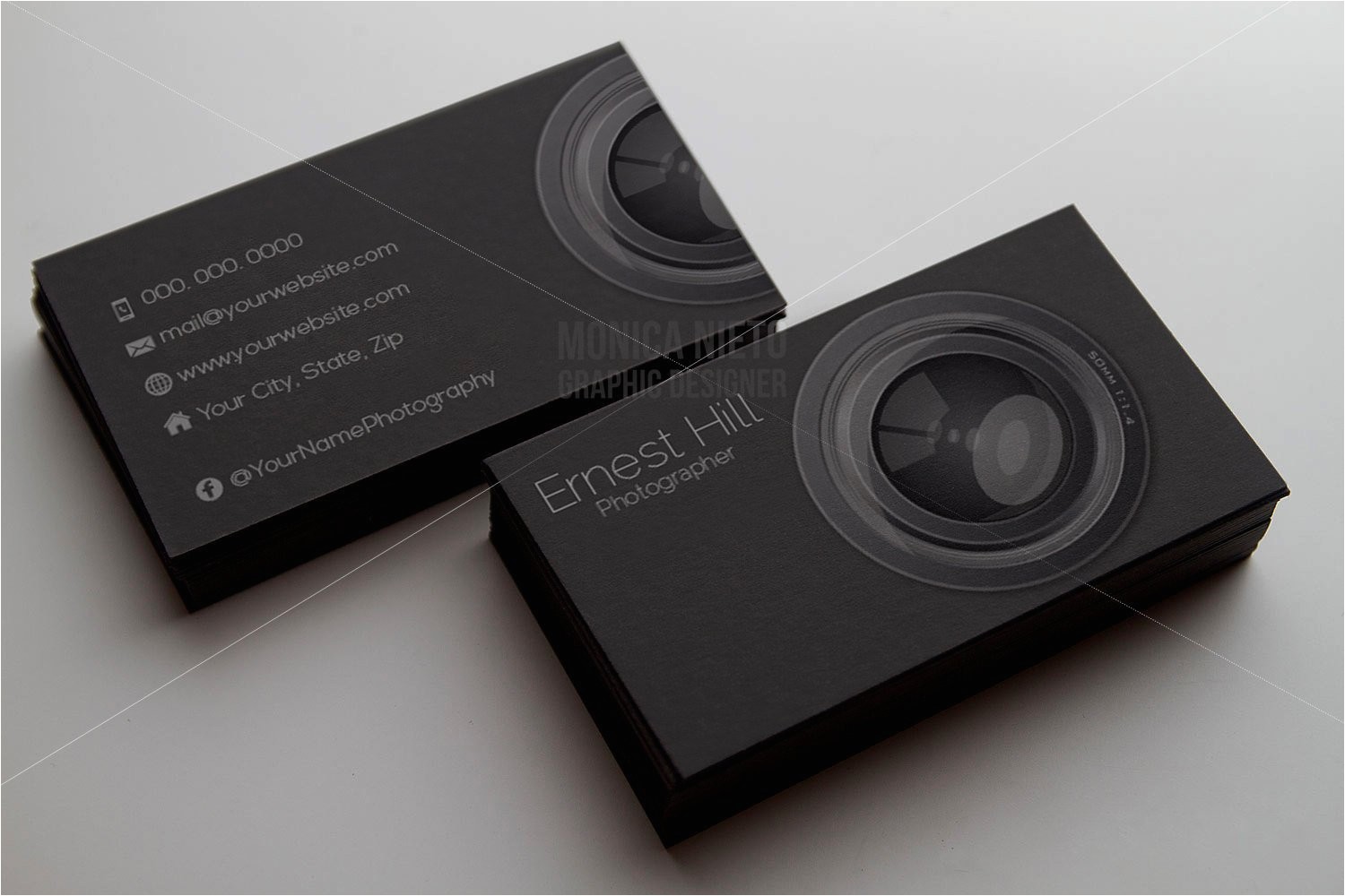 printable photography business card