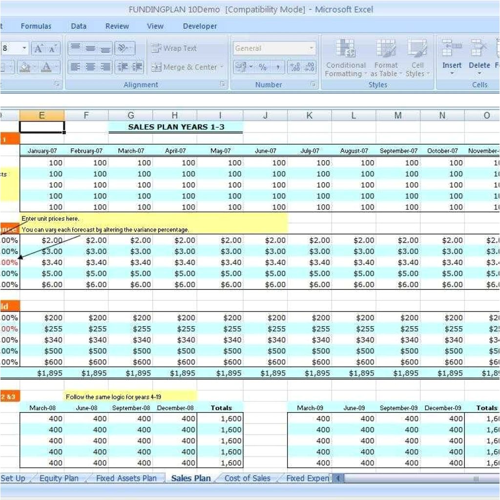 business plan template excel free download