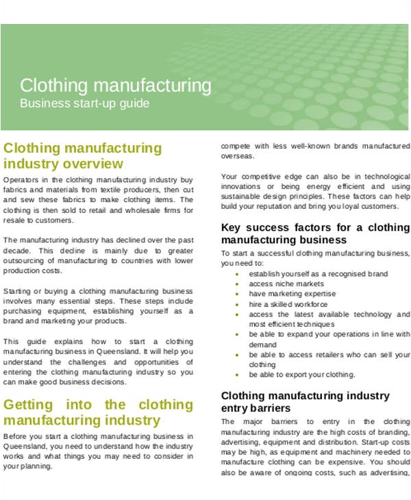 Business Plan Template Manufacturing Manufacturing Business Plan Templates 13 Free Word Pdf