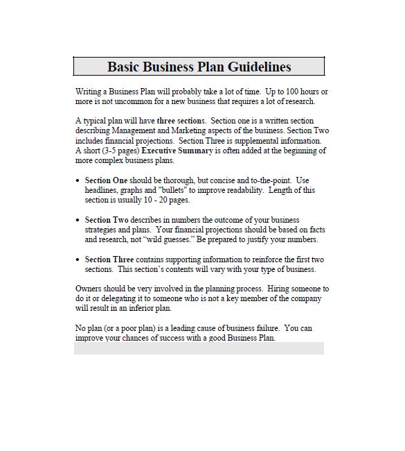 business plan template mac