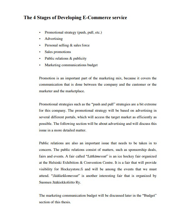Business Plan Template Retail 7 Sample Retail Business Plan Templates to Download