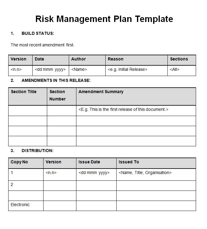 risk management plan