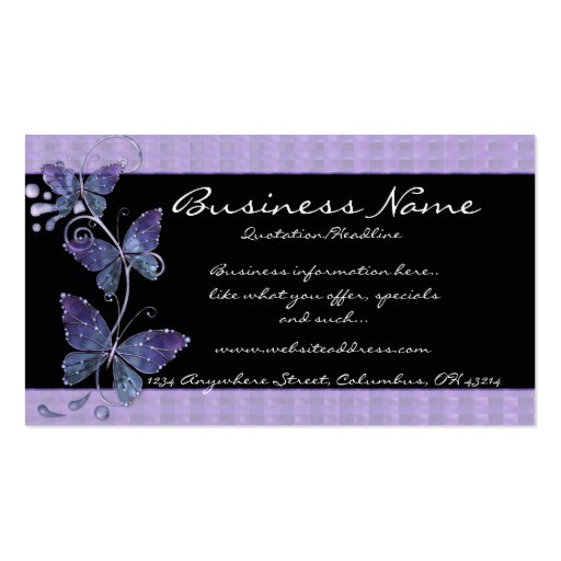 butterfly businesscards