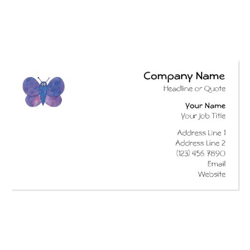 cute butterfly business card templates 240600091867551964