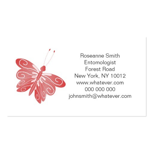 red butterfly business card template 240503100370037227