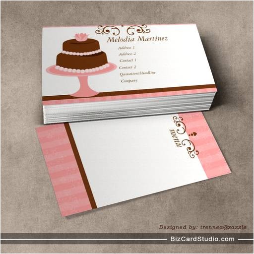 pretty cake business cards 240496994235129293